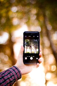Smartphone taking photo photographer