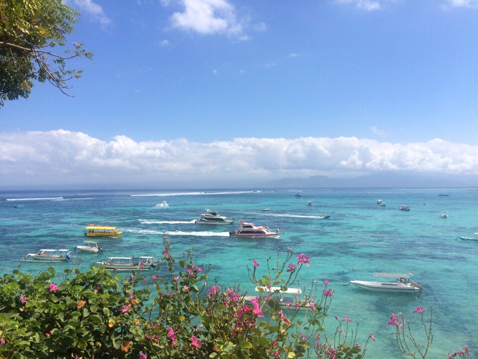 Summer sky boats