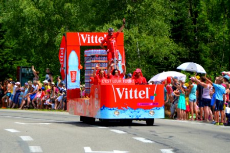 2014_Tour_de_France._Caravane_Vittel_1._Free_image_Spielvogel._Zero_copyright photo