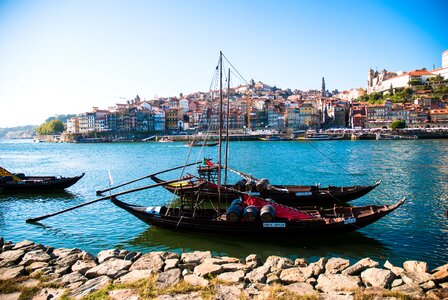 Portugal port wine ribeira photo