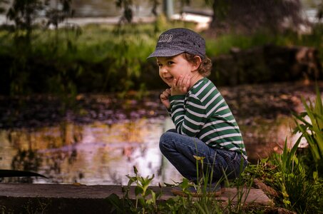 Cute expression outdoor