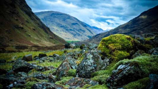 Mountains nature alone