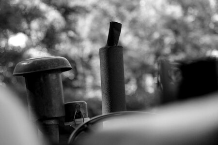 Heavy machinery black white