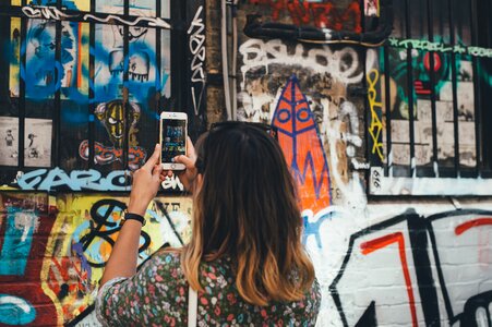Iphone mural painting