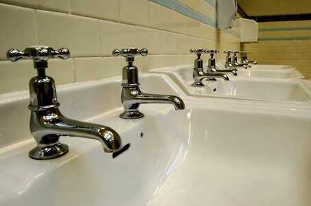 Clean bathroom washing