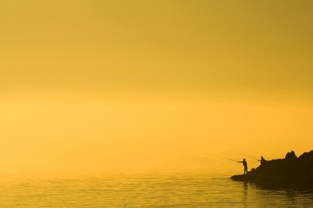 Sea fishing beach