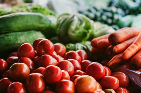 Market stall display photo