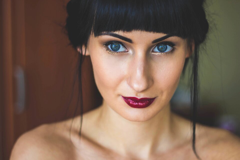 Model lips portrait