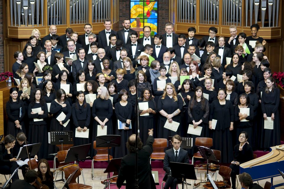 Choir music conductor