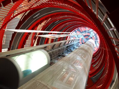 Futuristic architecture locomotion