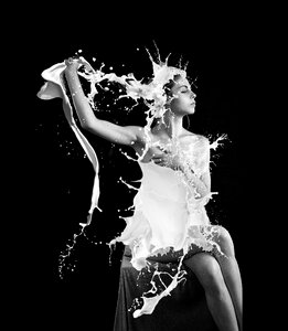 Black and white woman sensuality