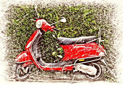 Cult drawing colorful