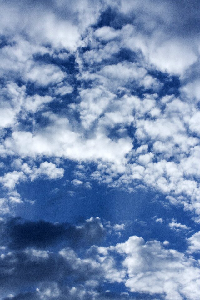 White white clouds summer