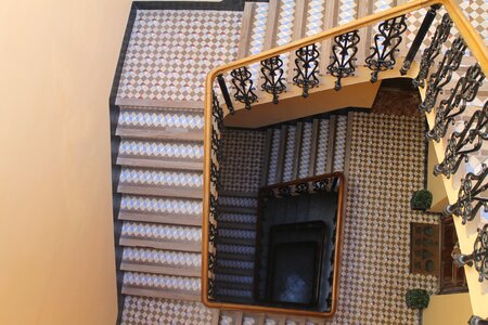 Mosaics architecture handrail photo
