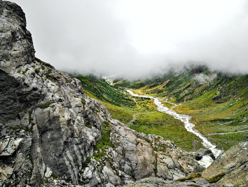 The fog stream glacial