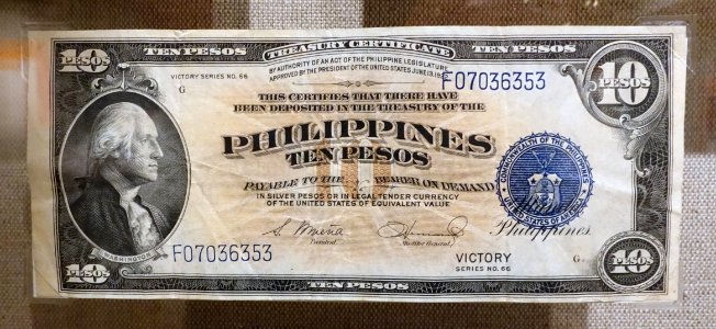 10_Pesos,_Commonwealth_of_the_Philippines,_Treasury_Certificate,_Victory_Series_No._66,_during_the_Japanese_occupation_-_Spurlock_Museum,_UIUC_-_DSC06080