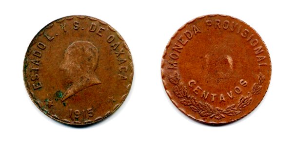 10_centavos_de_Oaxaca_de_1915_(busto_de_base_picuda)(anverso_y_reverso)