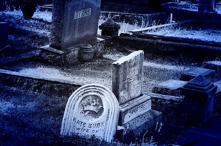 Broken history graveyard
