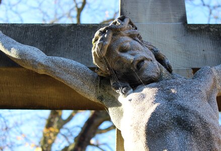 Jesus on the cross religion autumn mood