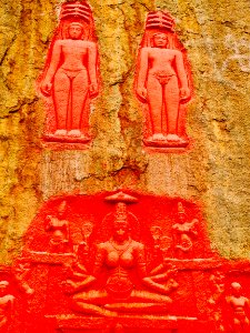10th_century_Bommalagutta_Jain_bas-reliefs_and_inscription,_Telangana_-_9