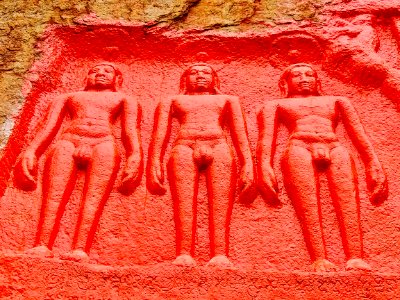 10th_century_Bommalagutta_Jain_bas-reliefs_and_inscription,_Telangana_-_19