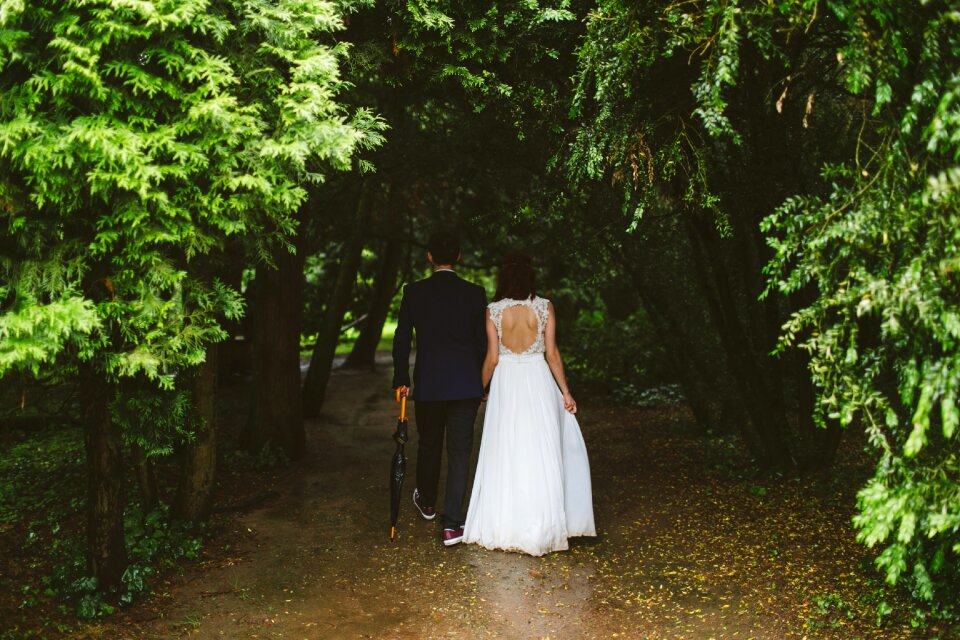 Flower foliage gown