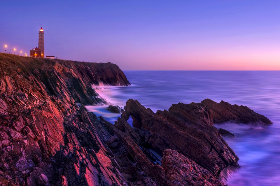 Colourful dawn dusk