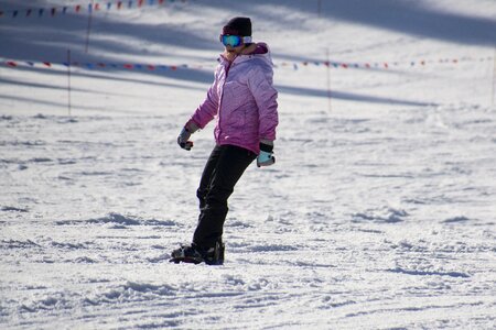 Winter sports skiing ski slope photo