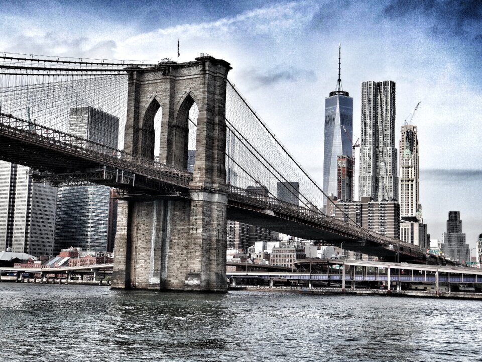 Cityscape usa new york city skyline