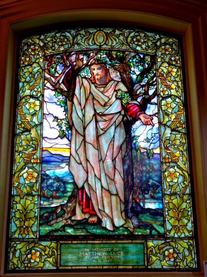 08_Sermon_on_the_Mount,_Luce_Memorial_Window,_1902,_Tiffany_Studios_-_Arlington_Street_Church_-_Boston,_Massachusetts_-_DSC06980