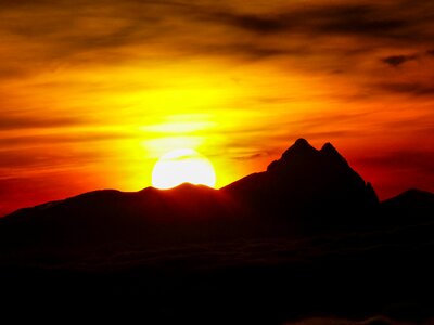 Wilderkaiser kaiser mountains sunset