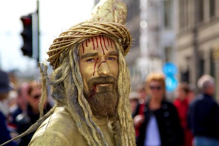 Beggar street people