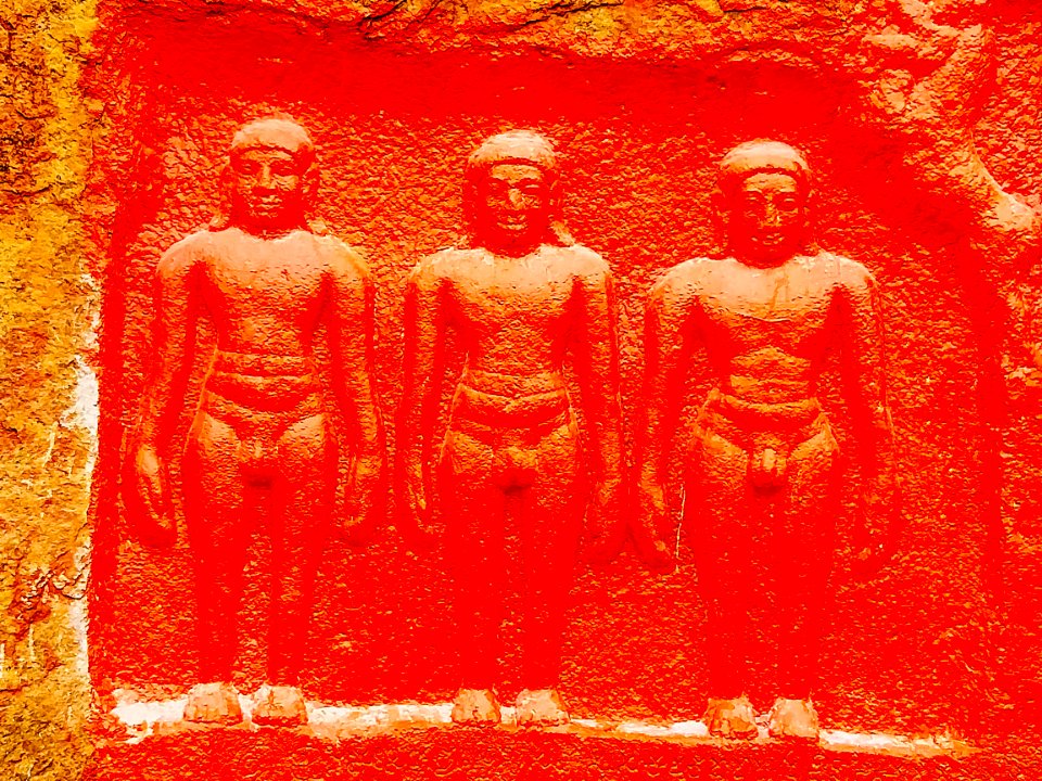 10th_century_Bommalagutta_Jain_bas-reliefs_and_inscription,_Telangana_-_05