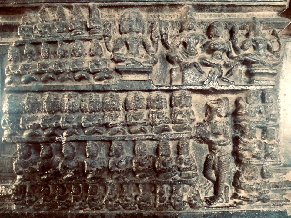 11th_12th_century_Pachala_Someshwara_Temple_reliefs_and_mandapams,_Panagal_Telangana_India_-_44