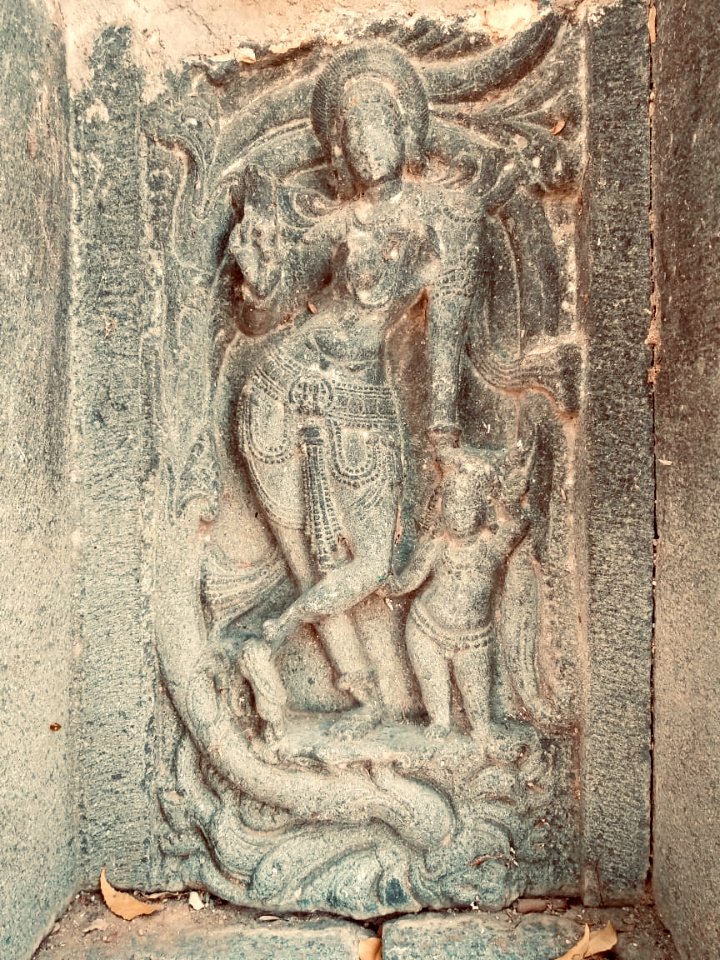 11th_12th_century_Pachala_Someshwara_Temple_reliefs_and_mandapams,_Panagal_Telangana_India_-_59