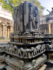 11th_12th_century_Pachala_Someshwara_Temple_reliefs_and_mandapams,_Panagal_Telangana_India_-_53