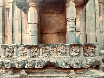 11th_12th_century_Pachala_Someshwara_Temple_reliefs_and_mandapams,_Panagal_Telangana_India_-_40