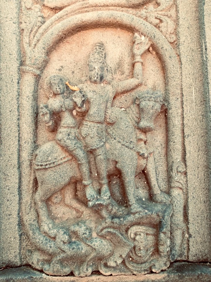 11th_12th_century_Pachala_Someshwara_Temple_reliefs_and_mandapams,_Panagal_Telangana_India_-_5