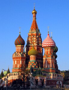 Architecture onion domes church photo