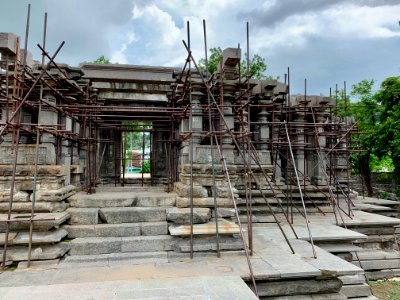 12th_century_Thousand_Pillar_temple,_Hanumkonda,_Telangana,_India_-_52