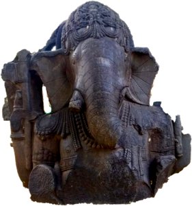 12th_century_Ganesha_ruin,_Panagal_Group_of_Temples,_Telangana_India