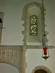 12th_century_glass,_St_Mary,_Brabourne