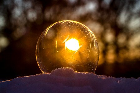 Winter sunbeam sun photo