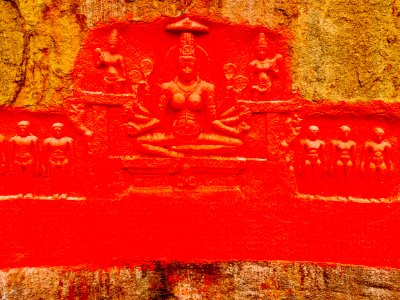 10th_century_Bommalagutta_Jain_bas-reliefs_and_inscription,_Telangana_-_04