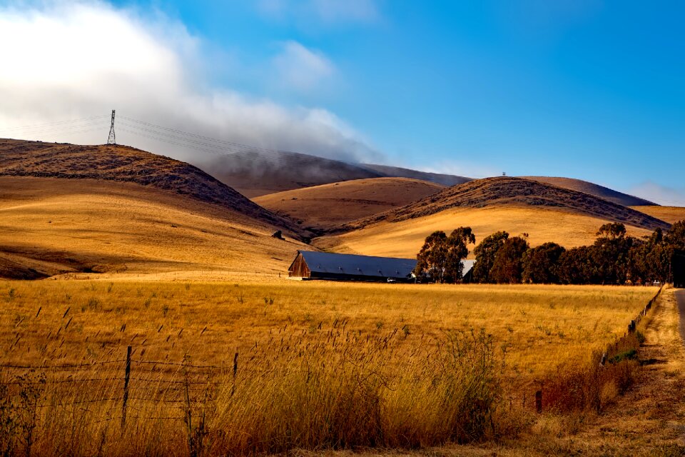 Hills valley idyllic