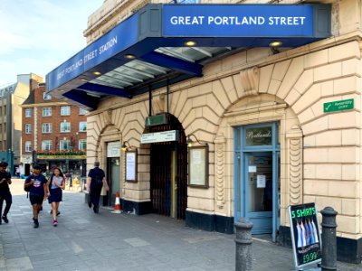 12_Great_Portland_Street_station_entrance_2020 photo