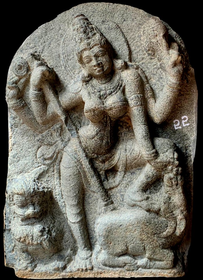 11th_12th_century_Durga_Mahisasuramardini,_Alampur,_Telangana