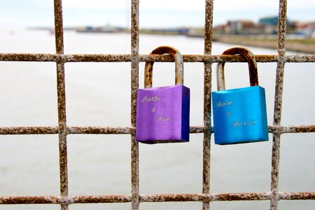 Water padlock love locks