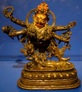 'Mahakala'_from_Tibet,_15th_century,_bronze_with_pigment,_Norton_Simon_Museum