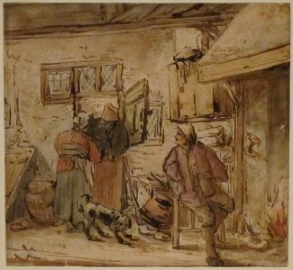 'Interior_of_a_Dutch_House'_attributed_to_Isaac_van_Ostade,_Honolulu_Museum_of_Art